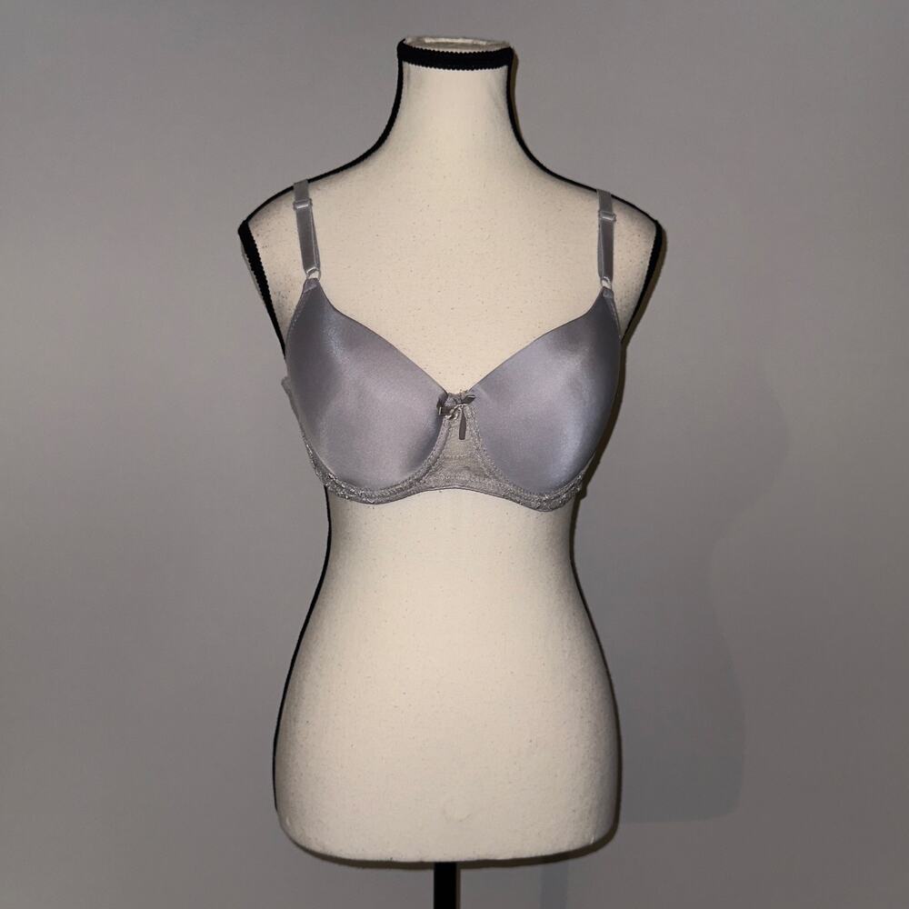 Mamia Gray Lightly Lined Underwire Bra Size 38C